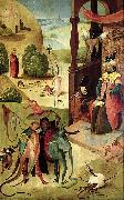 Heronymus Bosch Saint James and the magician Hermogenes Sweden oil painting artist
